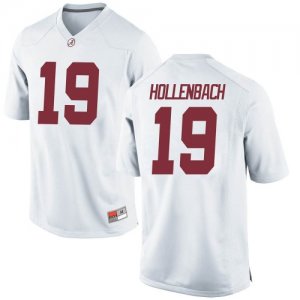 Youth Alabama Crimson Tide #19 Stone Hollenbach White Game NCAA College Football Jersey 2403WPNE3